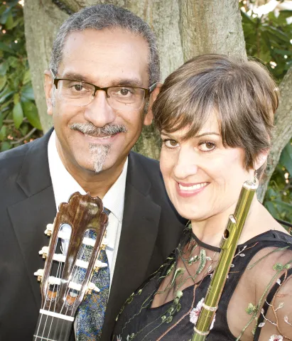 Press Photo of Serenade Duo: Gerry Saulter and Michelle LaPorte.