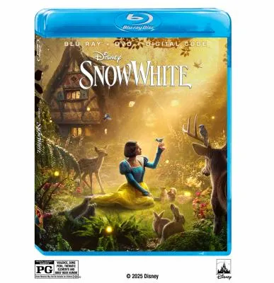 DVD cover of Snow White (2025)