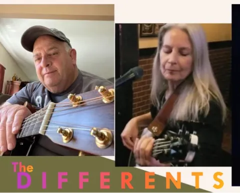 This a photograph of musicians, Miranda Gatewood and Sonny Vivo.